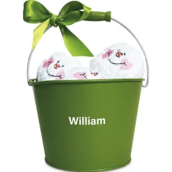 Snowball Fight Personalized Bucket