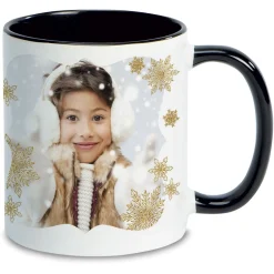 Snowflake Ceramic Photo Mug
