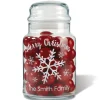 Snowflakes Personalized Treat Jar