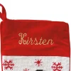 Snowman Heirloom Needlepoint Personalized Christmas Stocking