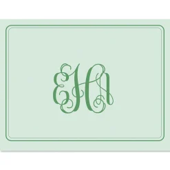 Solid Monogram Note Cards