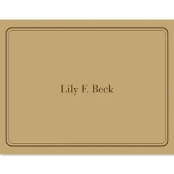 Solid Personalized Note Cards