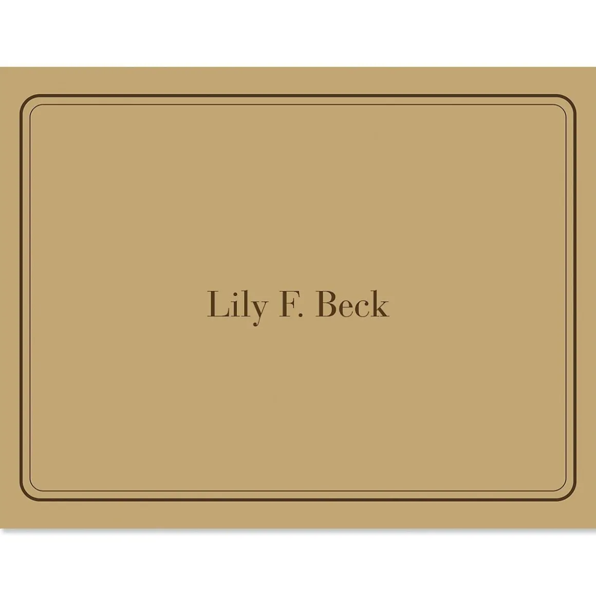 Solid Personalized Note Cards