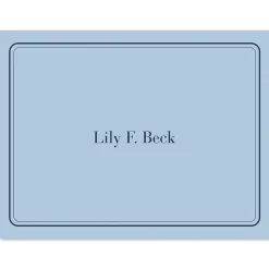 Solid Personalized Note Cards