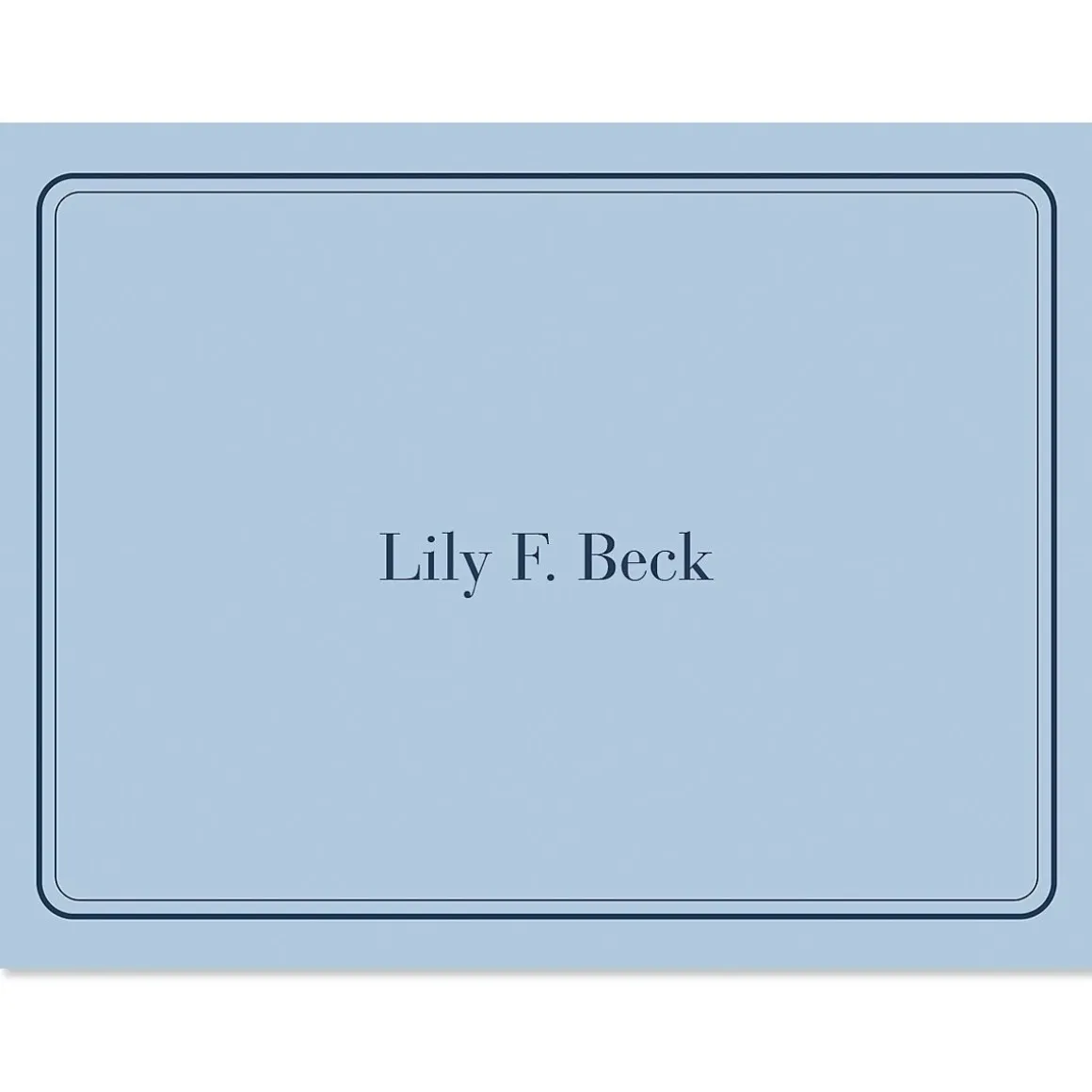 Solid Personalized Note Cards