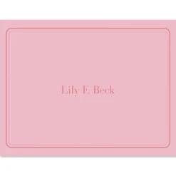 Solid Personalized Note Cards