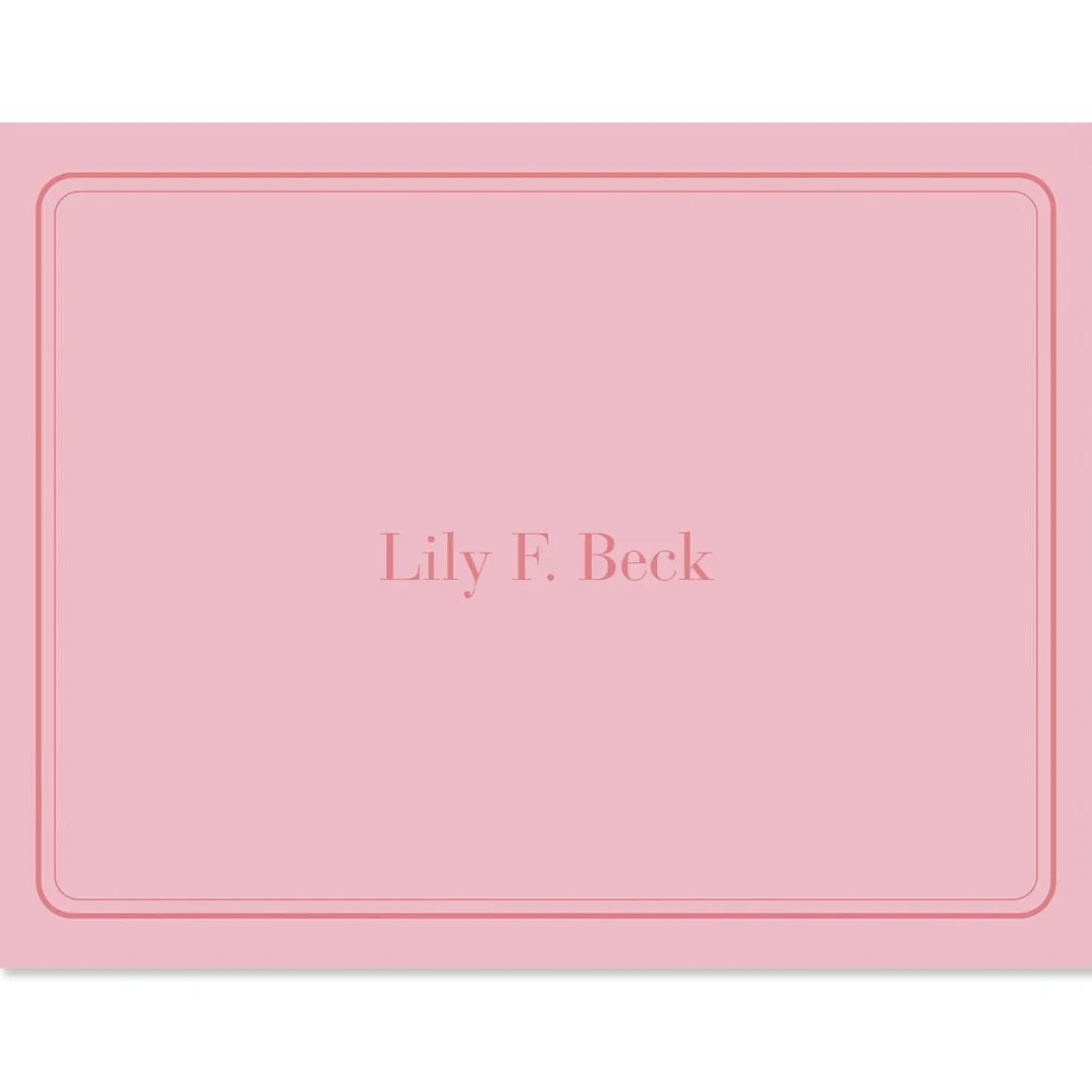 Solid Personalized Note Cards