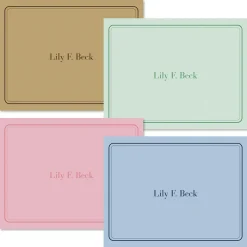 Solid Personalized Note Cards
