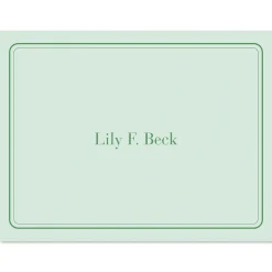 Solid Personalized Note Cards