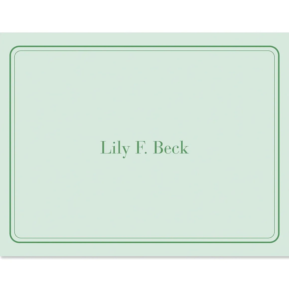 Solid Personalized Note Cards