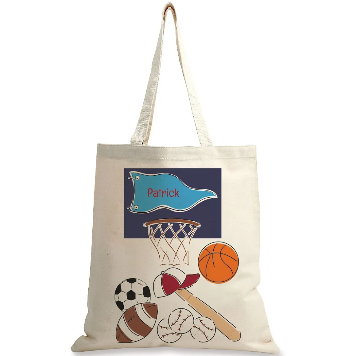 Sports Personalized Canvas Tote