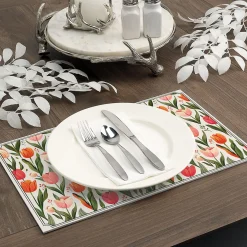 Spring Tulip Paper Personalized Placemat Pad