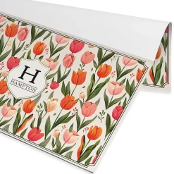 Spring Tulip Paper Personalized Placemat Pad
