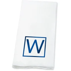 Square Initial Foil Stamped Disposable Hand Towels