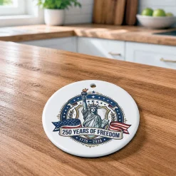 Statue of Liberty Round Ornament