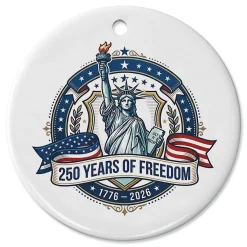 Statue of Liberty Round Ornament