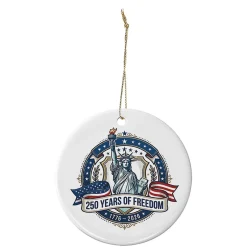 Statue of Liberty Round Ornament