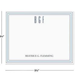 Stripes Personalized Correspondence Cards