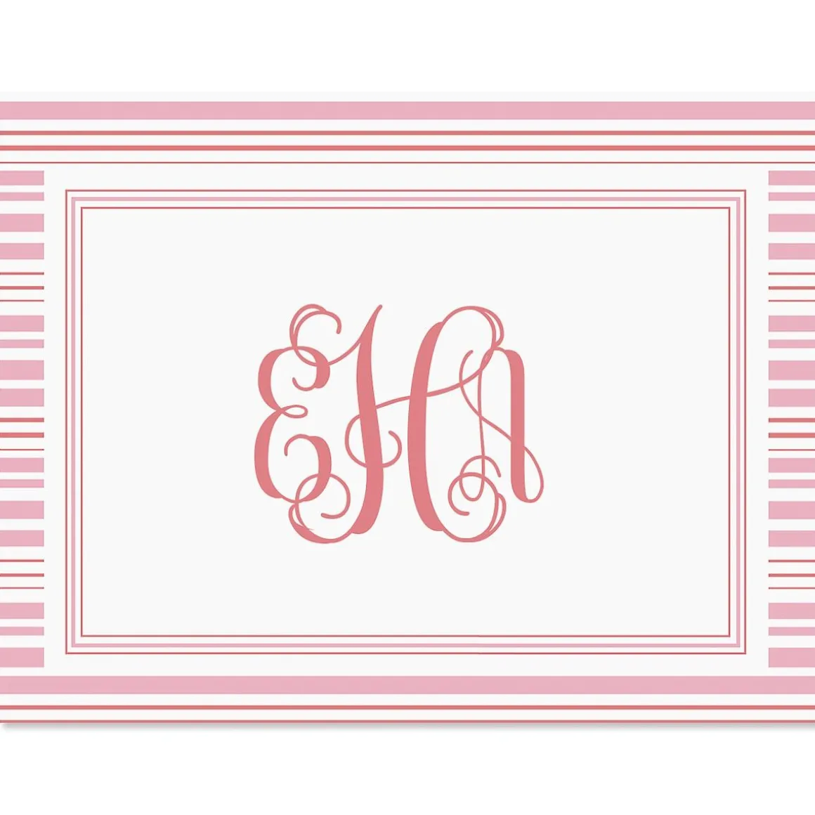 Stripes Personalized Note Cards