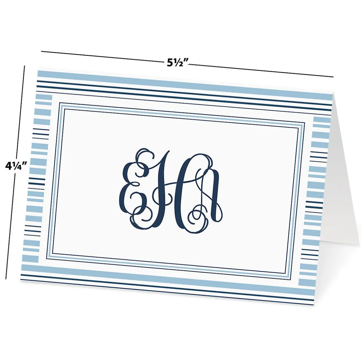 Stripes Personalized Note Cards