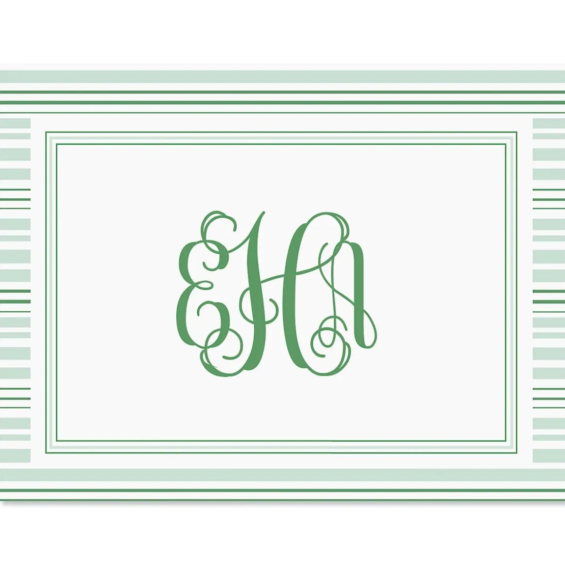 Stripes Personalized Note Cards