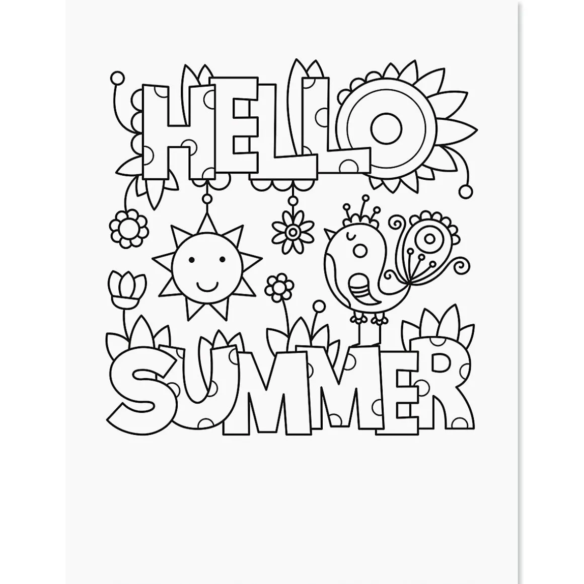 Summer Color & Activity Personalized Book