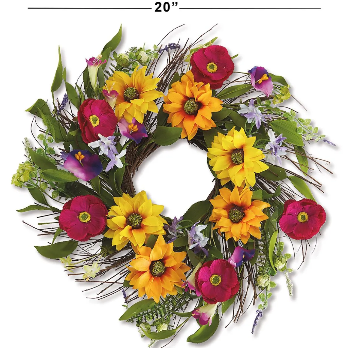 Sunflower Field Wreath