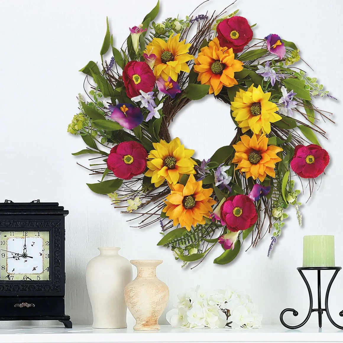 Sunflower Field Wreath