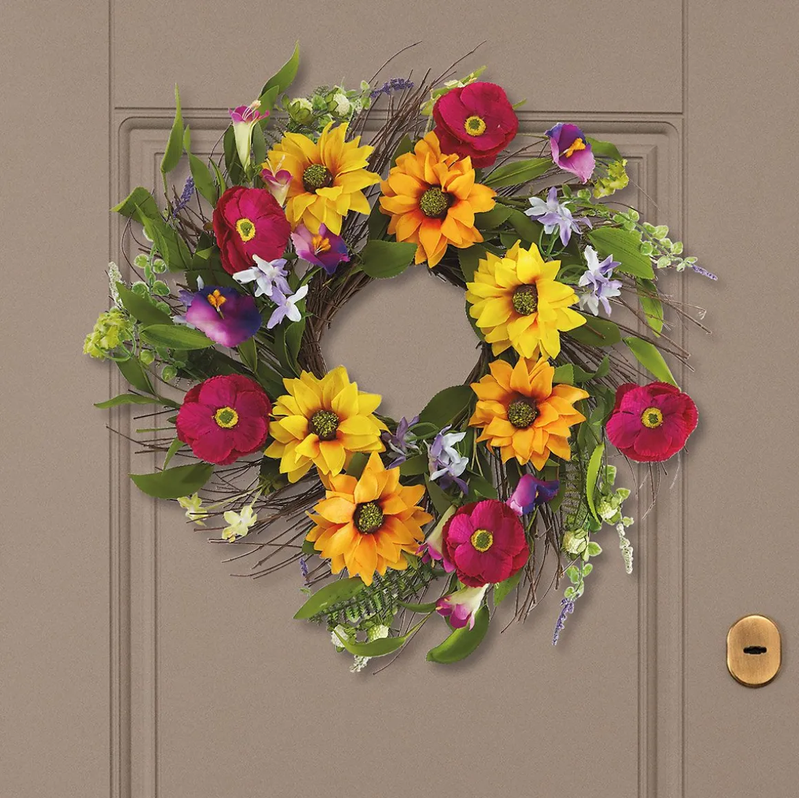 Sunflower Field Wreath