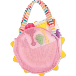 Sunshine Yellow Personalized Beach Tote with Toys by Stephen Joseph®