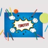 Super Hero Personalized Kids' Placemat