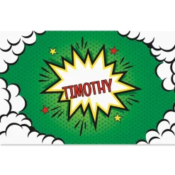 Super Hero Personalized Kids' Placemat