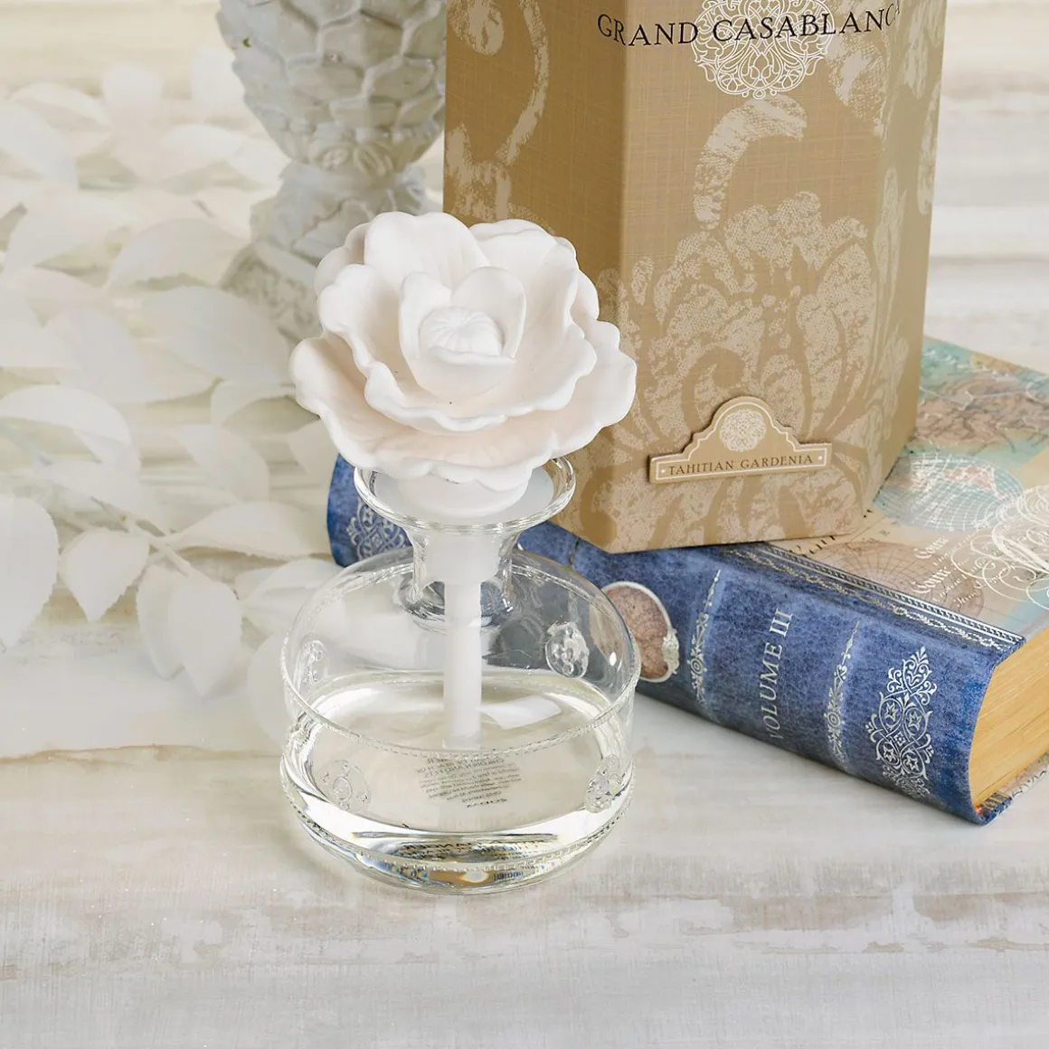 Tahitian Gardenia Grand Casablanca Porcelain Diffuser