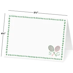 Tennis Personalized Correspondence Cards