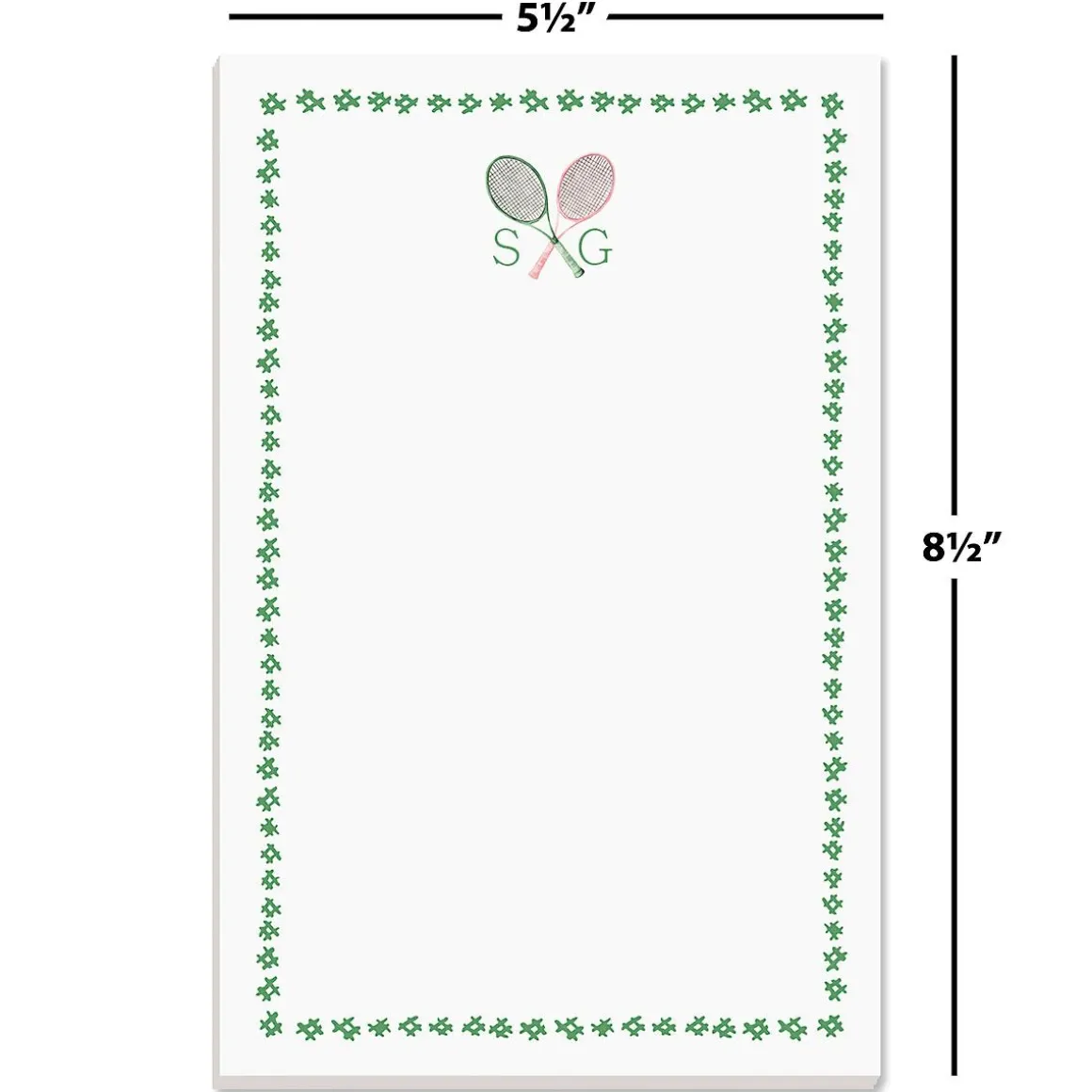 Tennis Personalized Notepads