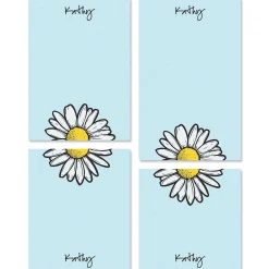 Textile Daisy Notepads