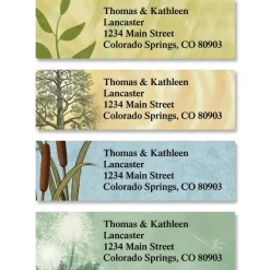 Textures Classic Personalized Address Labels (4 Designs)