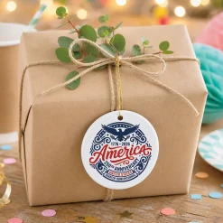 250th America Round Ornament