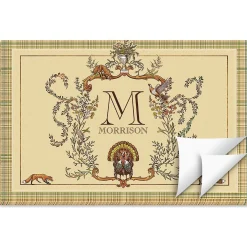 Thanksgiving Hunt Paper Personalized Placemat Pad