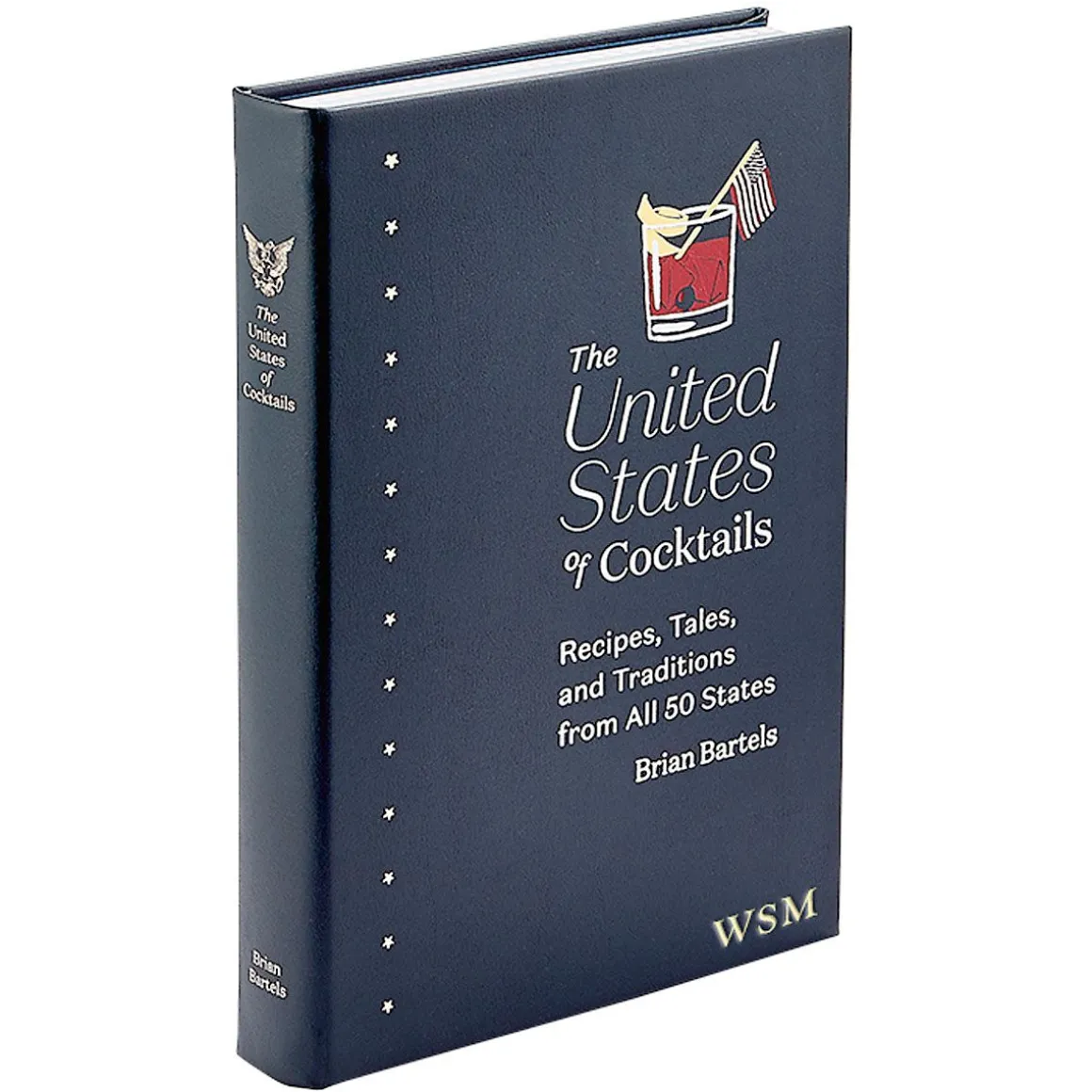 The United States of Cocktails Personalized Leather-Bound Book