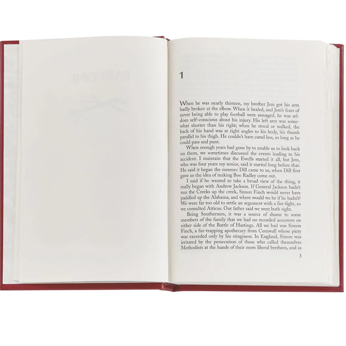 To Kill a Mockingbird Personalized Red Leather-Bound Book