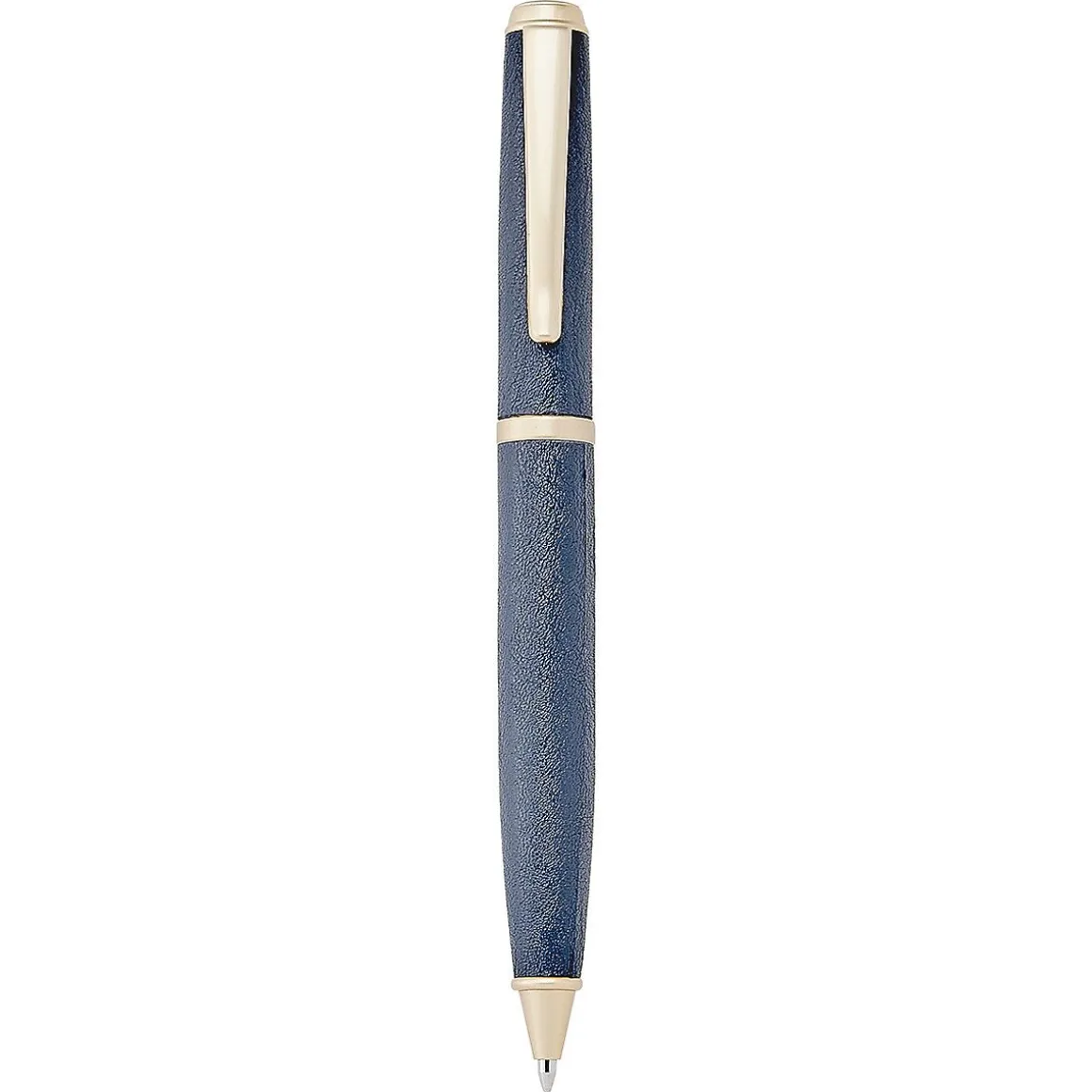 Traditional Leather Wrapped Blue Pen