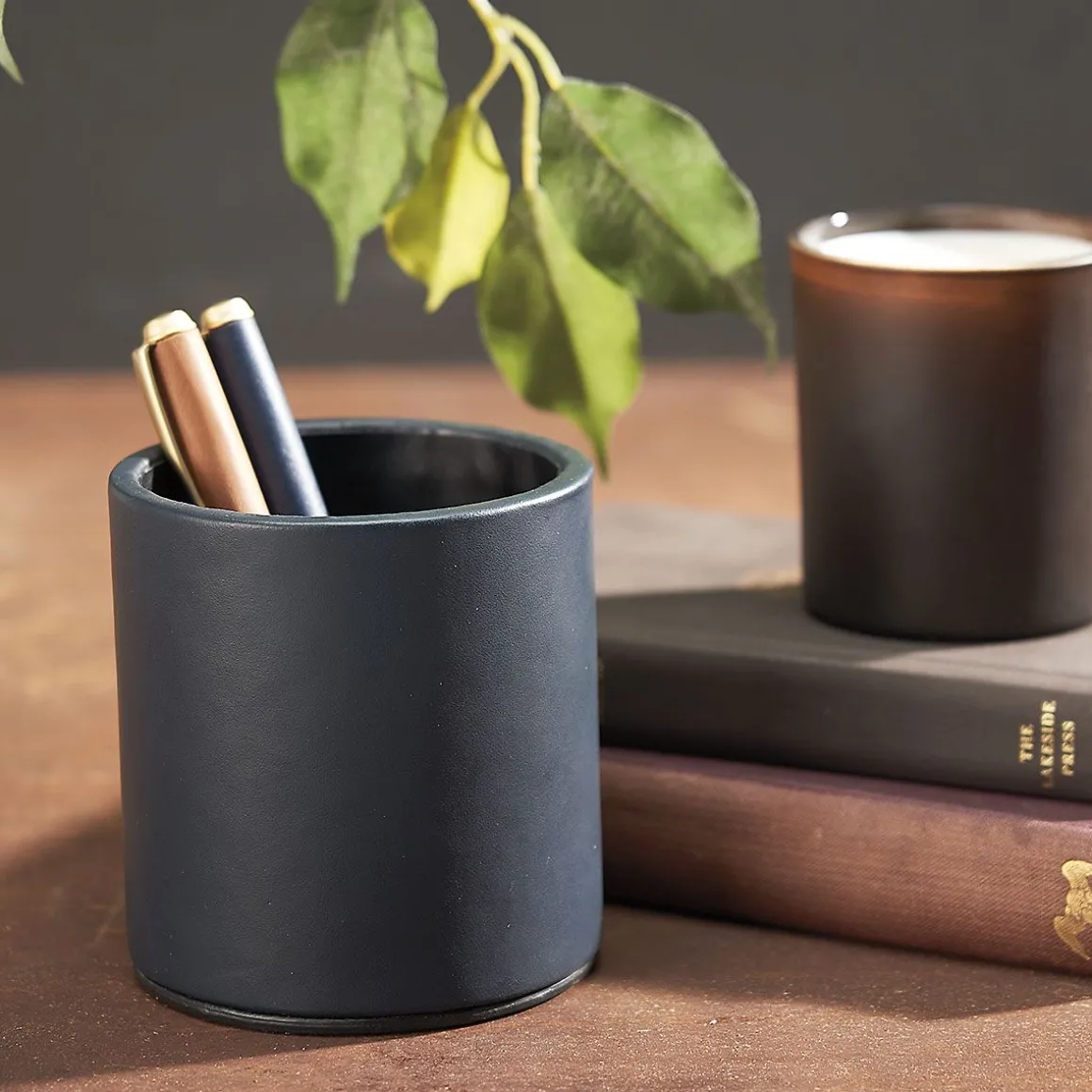 Traditional Leather Wrapped Tan Pen