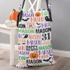 Trick-or-Treat Personalized Green Name Pillowcase