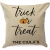 Trick or Treat Personalized Pillow by Designer Jillian Yee-Pham