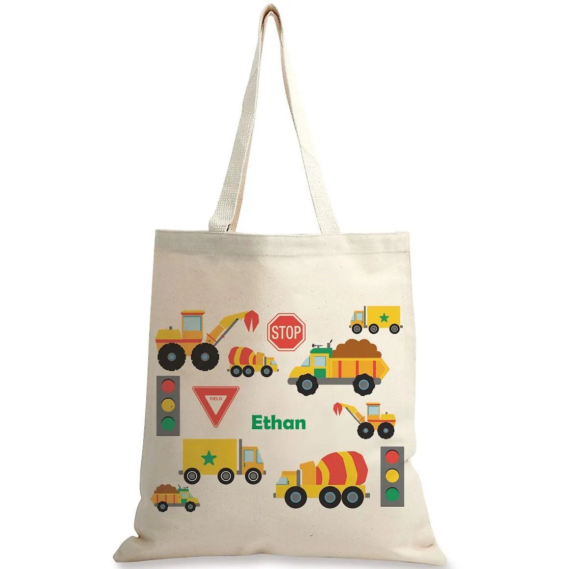 Trucks Personalized Canvas Tote
