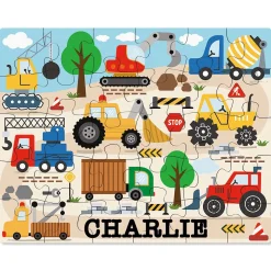 Trucks Personalized Puzzle