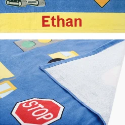 Trucks & Traffic Signs Personalized Towel