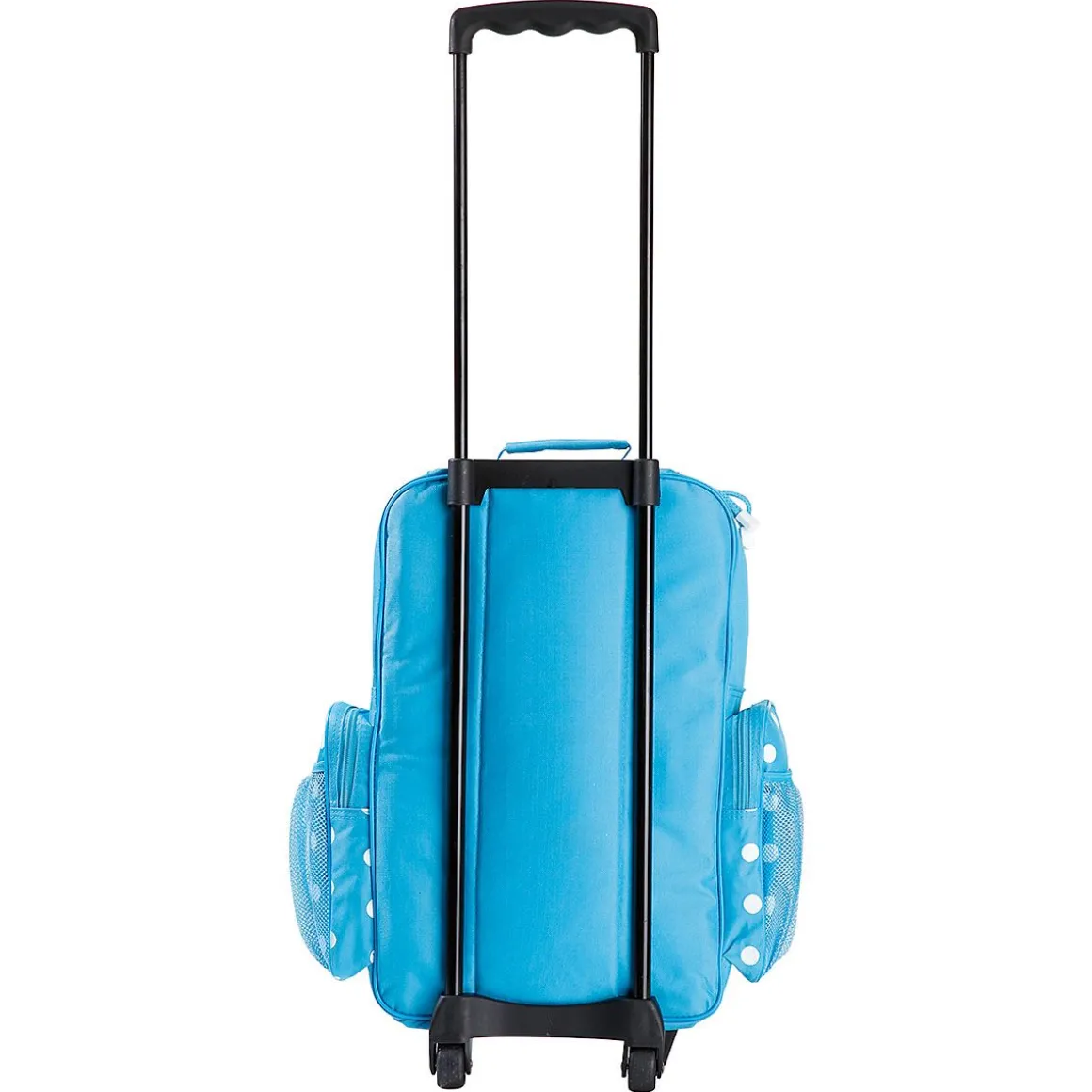 Turquoise Polka Dot 21" Personalized Rolling Luggage
