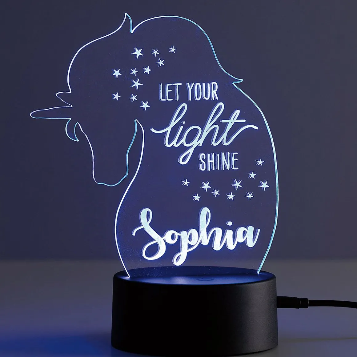 Unicorn LED Personalized Acrylic Nightlight